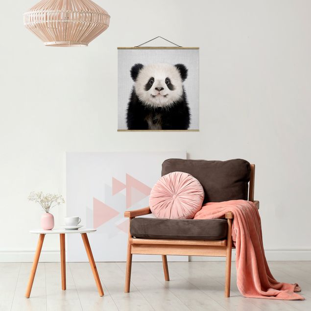 Obrazy do salonu nowoczesne Baby Panda Prian