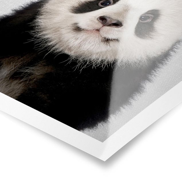 Czarno białe obrazki Baby Panda Prian