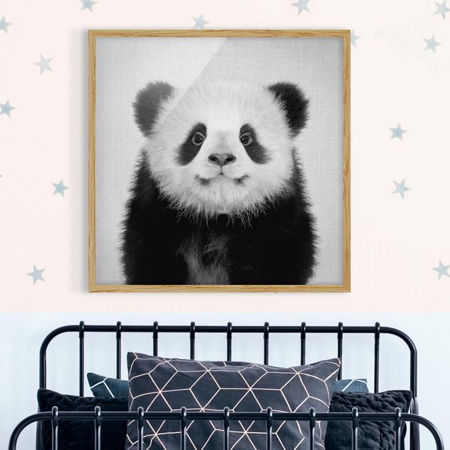 Pokój niemowlęcy i dziecięcy  Baby Panda Prian Black And White