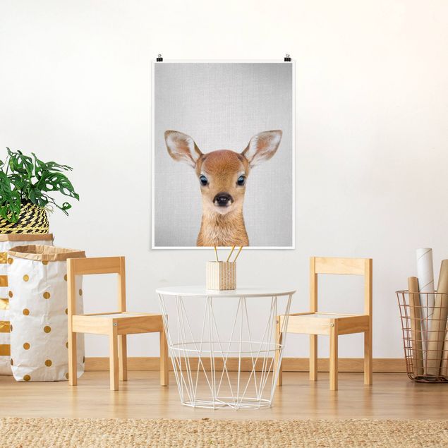 Obrazy do salonu nowoczesne Baby Roe Deer Romy
