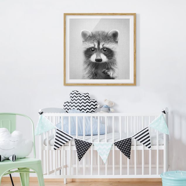 Pokój niemowlęcy Baby Raccoon Wicky Black And White