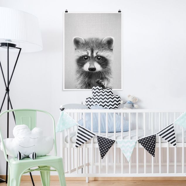 Pokój niemowlęcy Baby Raccoon Wicky Black And White