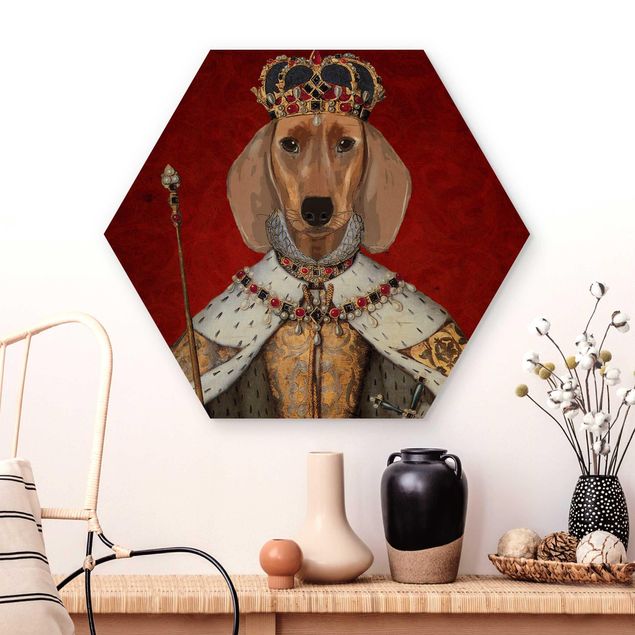 Dekoracja do kuchni Portret zwierzęcia - Królewna jamniczka