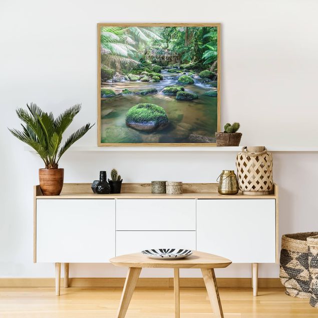 Obrazy nowoczesne Potok w dżungli