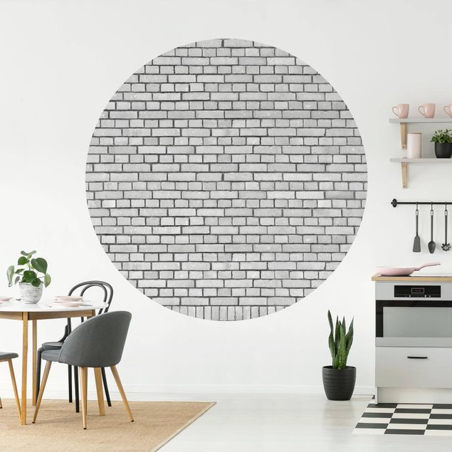 Dekoracja do kuchni Biała ściana z kamienia łupanego