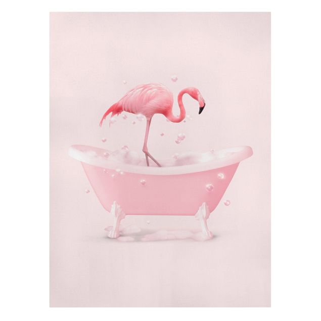 Różowy obraz Wanny Flamingo