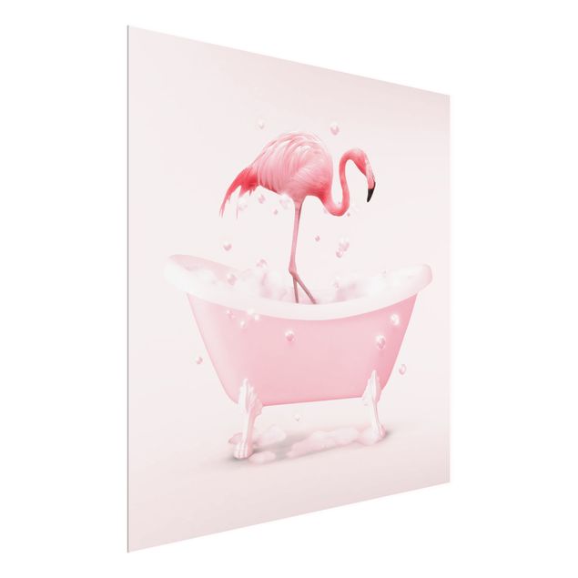 Nowoczesne obrazy do salonu Wanny Flamingo