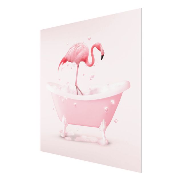 Obrazy ze zwierzętami Wanny Flamingo