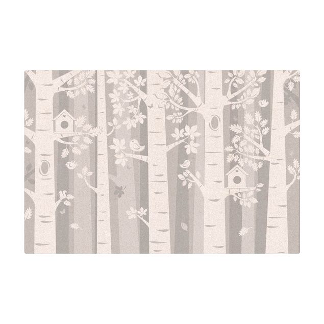 Mata korkowa - Drzewa w lesie szarym