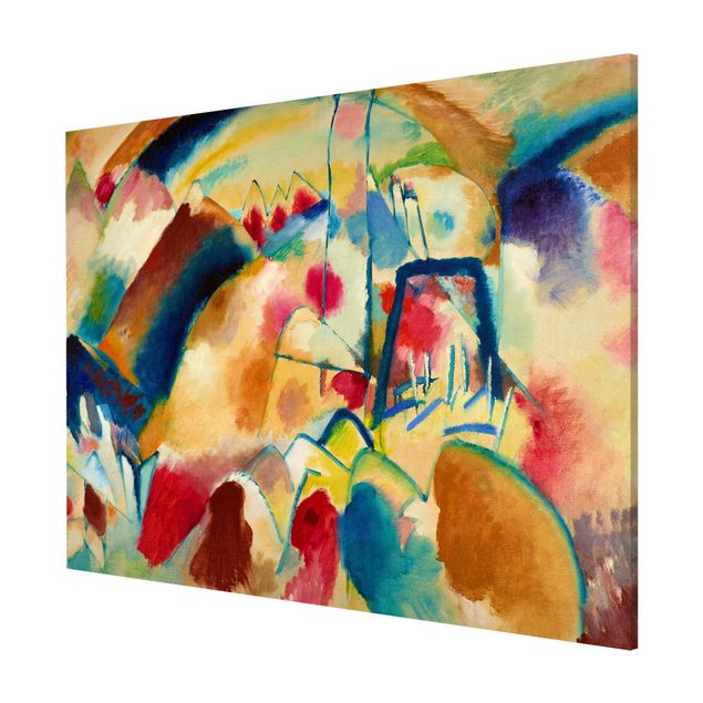 Obrazy do salonu Wassily Kandinsky - Pejzaż z kościołem