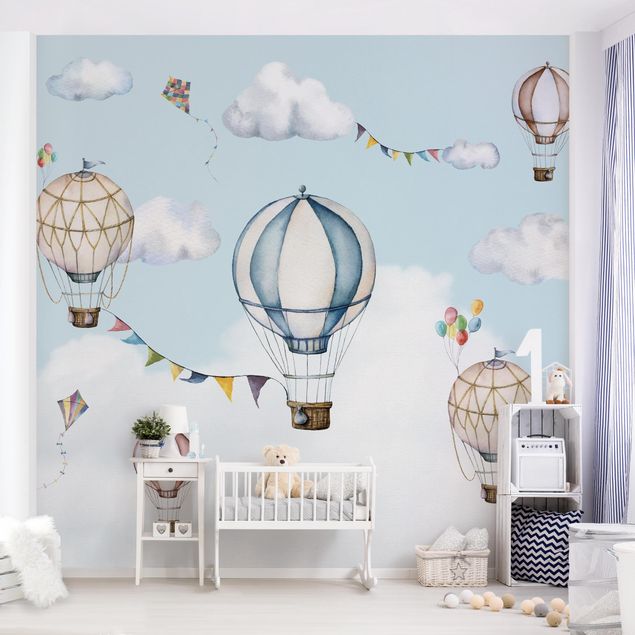 Pokój niemowlęcy Balonowe przyjęcie wśród chmur