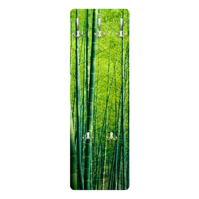 Wieszak ścienny - Las bambusowy
