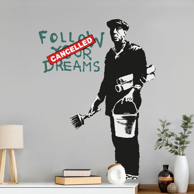 Naklejki na ścianę Follow Your Dreams II - Brandalised ft. Graffiti by Banksy