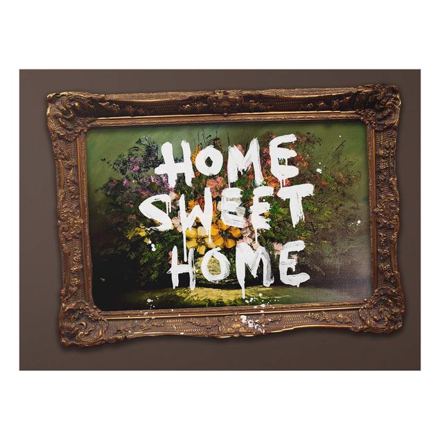 Kolorowe obrazy Home Sweet Home - Brandalised ft. Graffiti by Banksy