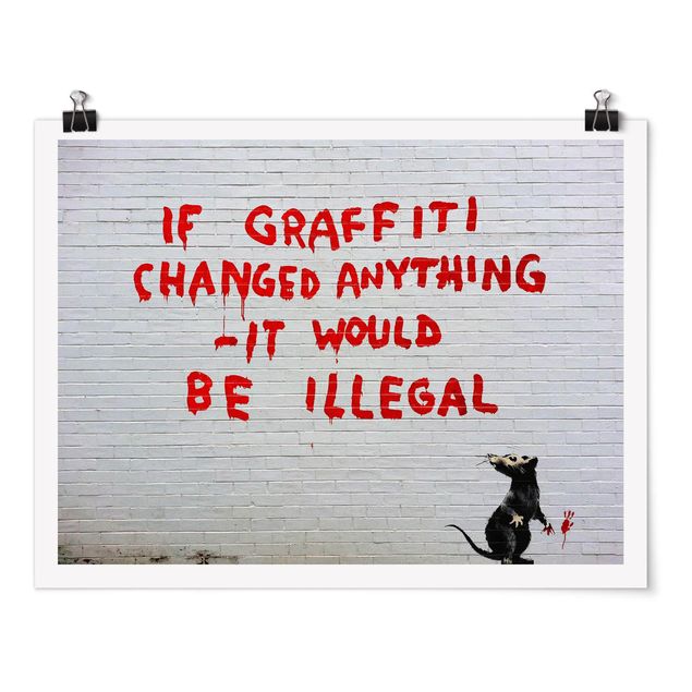 Czarno białe obrazki If Graffiti Changed Anything - Brandalised ft. Graffiti by Banksy