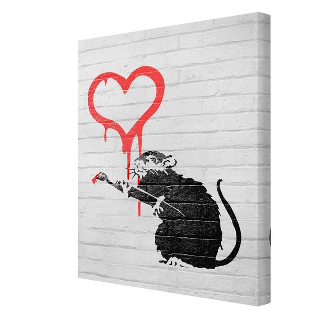 Obrazy na ścianę Love Rat - Brandalised ft. Graffiti by Banksy