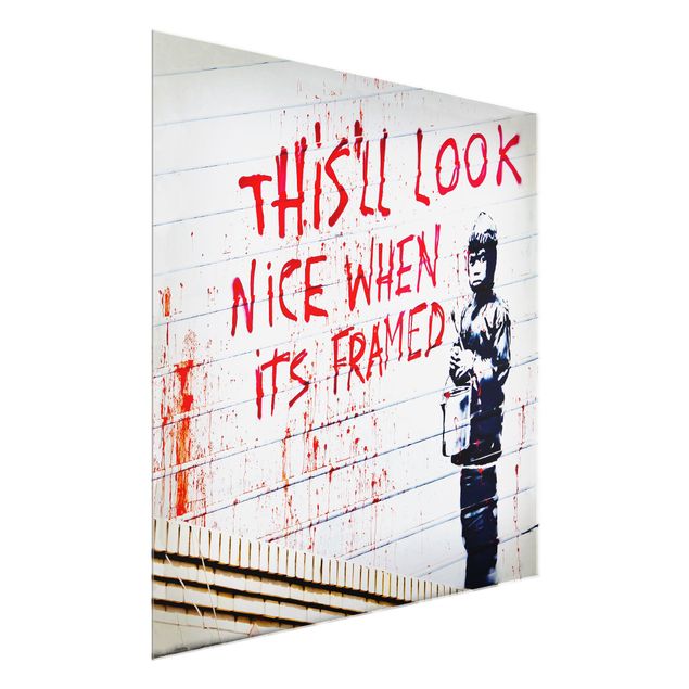 Graffiti obrazy Nice When Its Framed - Brandalised ft. Graffiti by Banksy