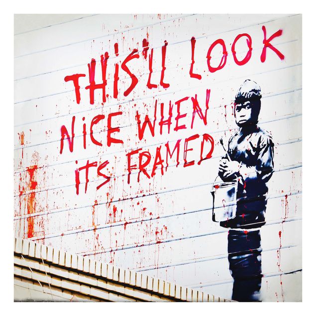 Obrazki czarno białe Nice When Its Framed - Brandalised ft. Graffiti by Banksy
