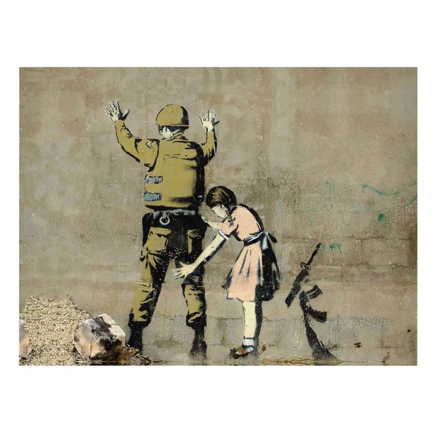 Obrazy na ścianę Banksy - Girl Frisking Soldier
