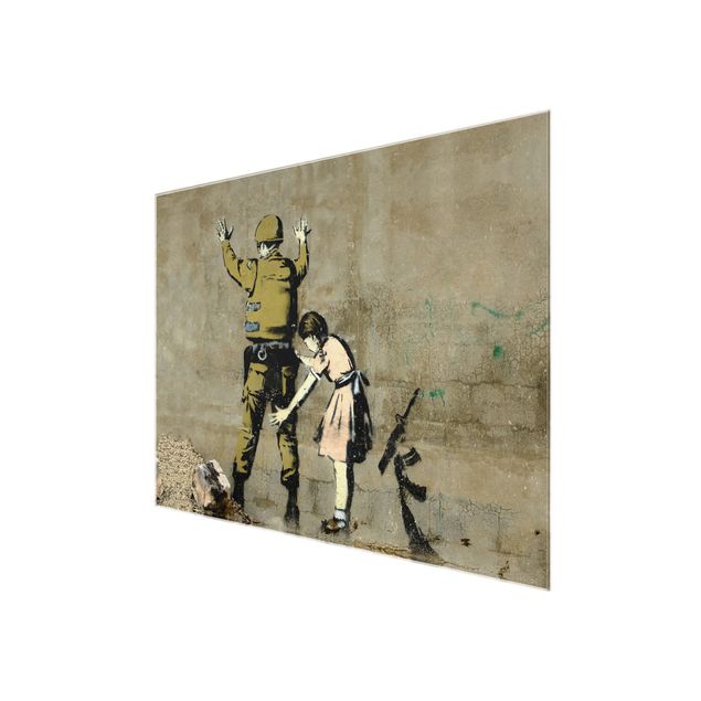 Obrazy na ścianę Girl Frisking Soldier - Brandalised ft. Graffiti by Banksy