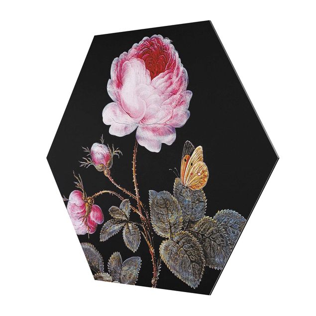 Różowy obraz Barbara Regina Dietzsch - The Hundred-Petalled Rose