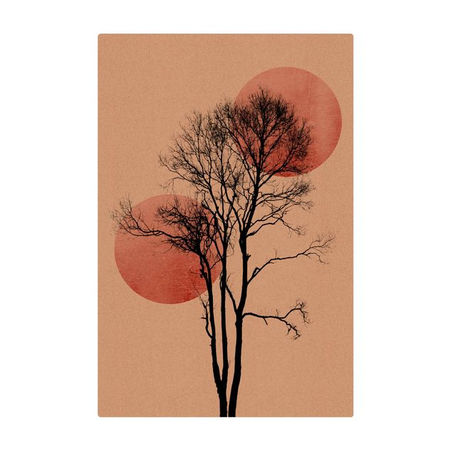Mata korkowa - Drzewo na nocnym niebie