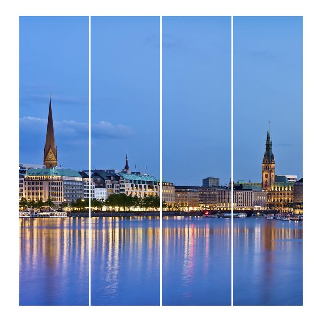 żaluzje panelowe panorama Hamburga