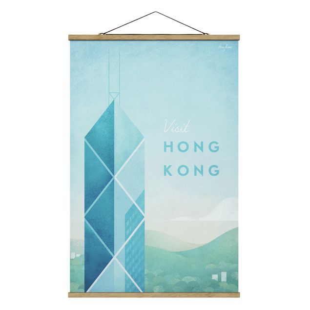 Vintage obrazy Plakat podróżniczy - Hongkong