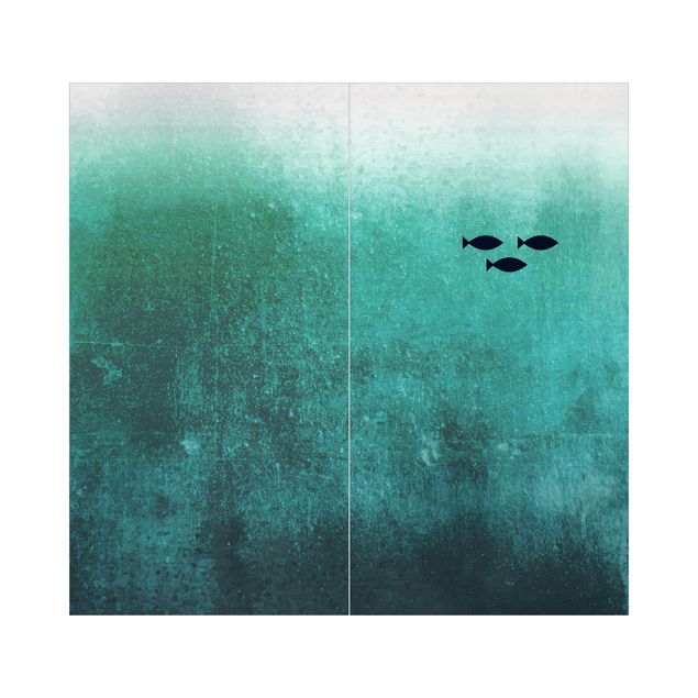 Tylna ścianka prysznicowa - Fish In The Deep Sea