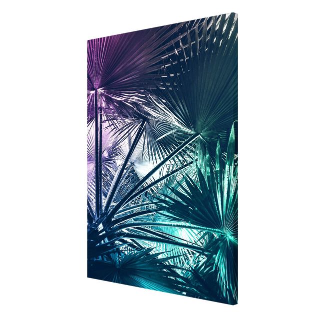 Obrazy nowoczesne Tropical Plants Palm Leaf in Turquoise III