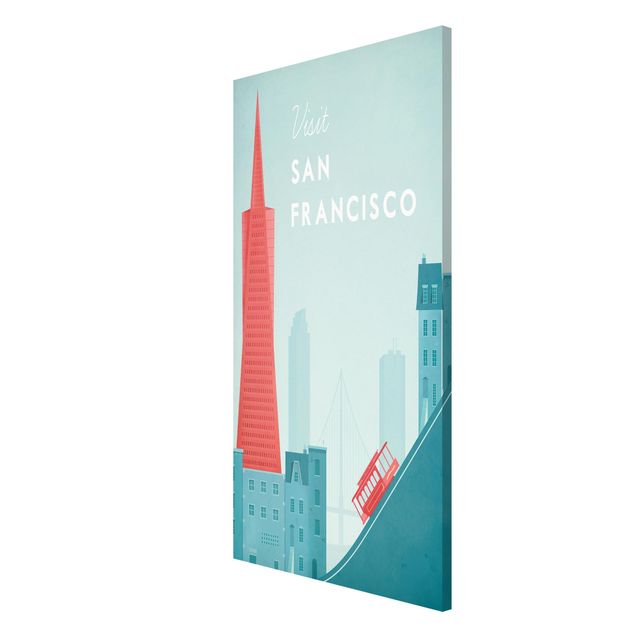 Obrazy vintage Plakat podróżniczy - San Francisco