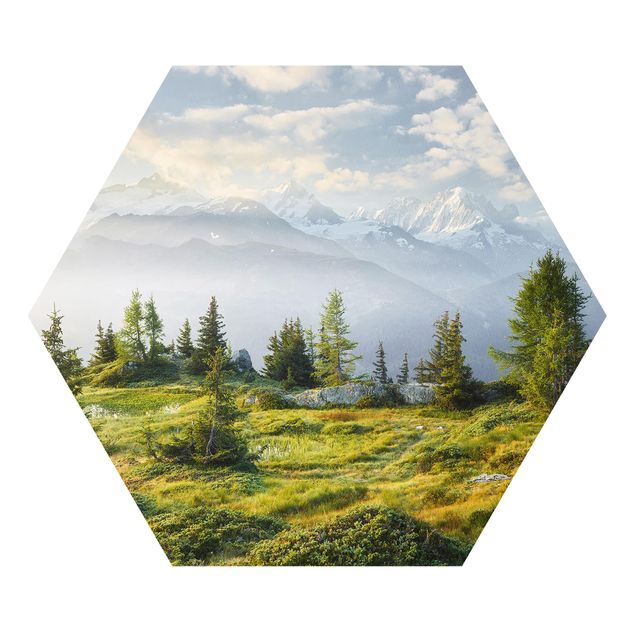 Obrazy góry Émosson Valais Szwajcaria