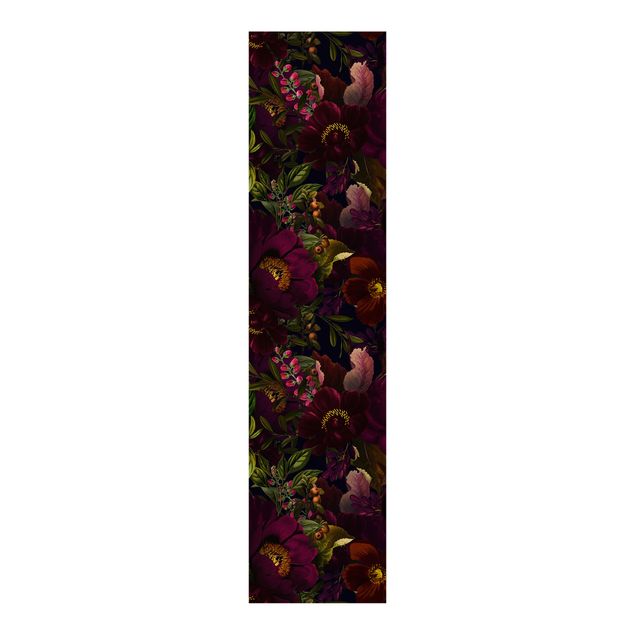 Tekstylia domowe Liliowe kwiaty ciemne