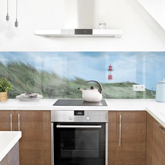 Panel szklany do kuchni Burzliwe czasy w latarni morskiej