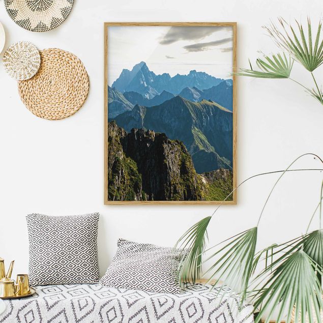 Obrazy w ramie krajobraz Góry na Lofotach