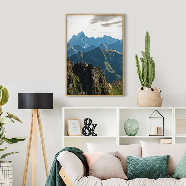 Obrazy w ramie do korytarzu Góry na Lofotach