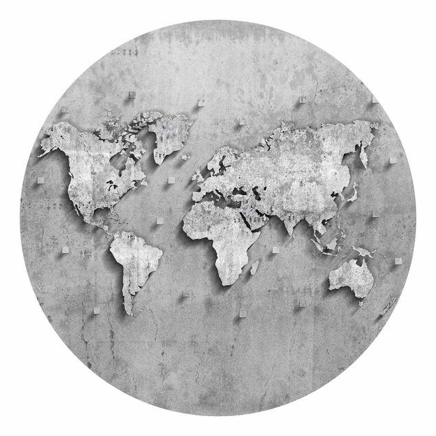 Tapety Mapa świata z betonu
