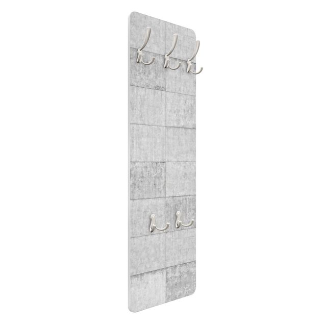 Wieszak ścienny - Cegła betonowa o wyglądzie cegły szara