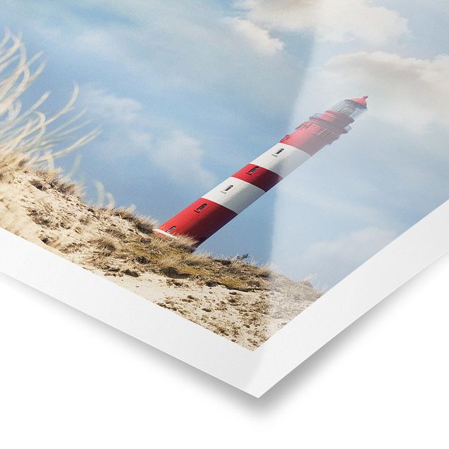 Plaża obraz Latarnia morska na wydmach