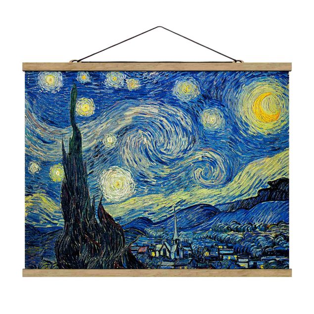 Obrazy impresjonizm Vincent van Gogh - Gwiaździsta noc