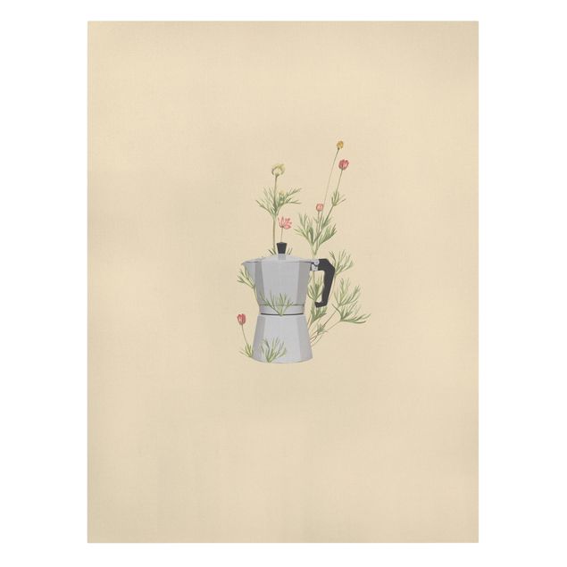 Obrazy motywy kwiatowe Bialetti z kwiatami