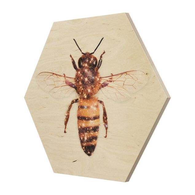 Obrazy pszczoła z brokatem