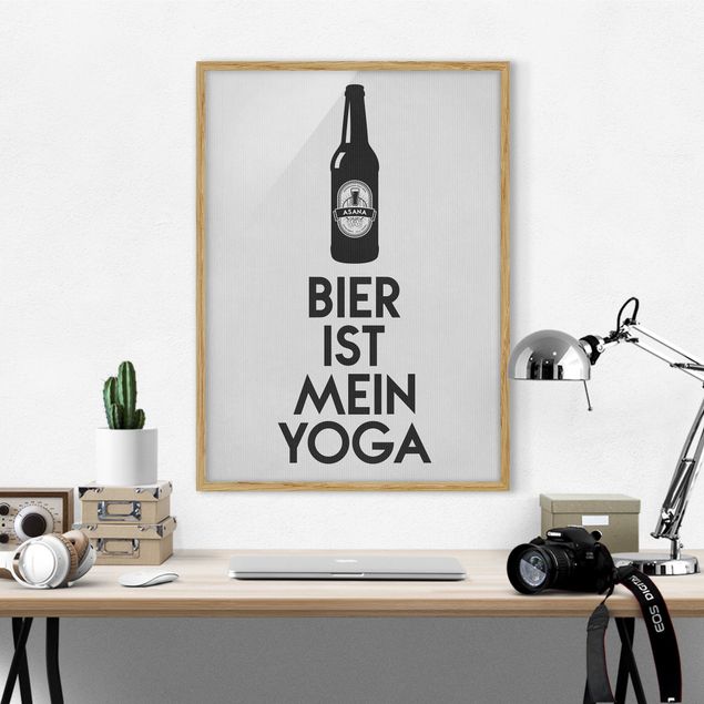 Dekoracja do kuchni Beer Is My Yoga