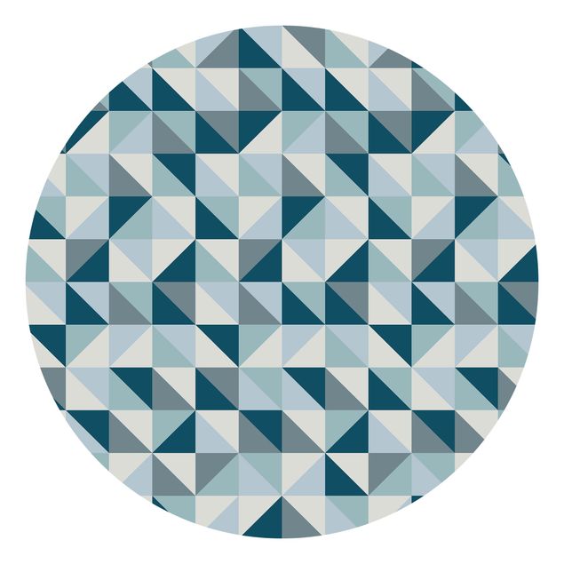 Tapety wzory Wzór niebieskiego trójkąta