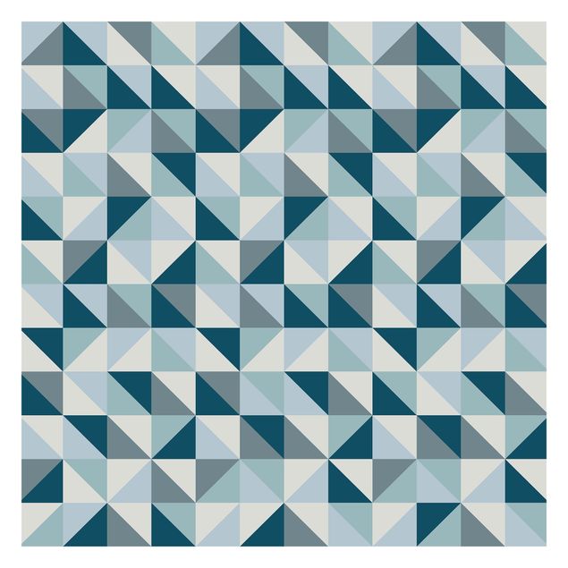 Tapeta - Wzór niebieskiego trójkąta