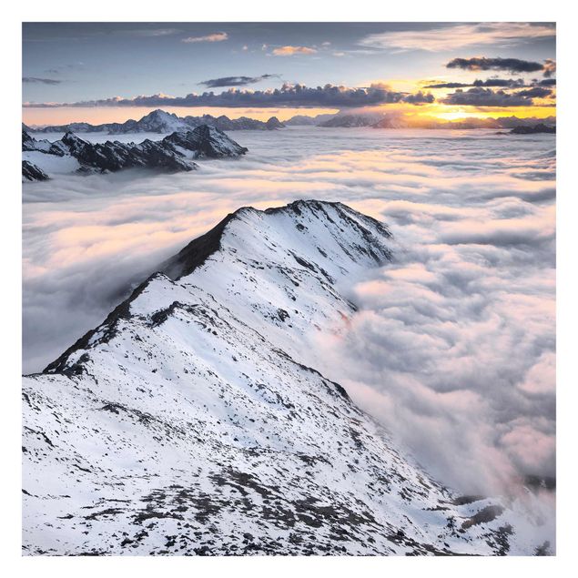 Fototapety krajobraz Widok na chmury i góry