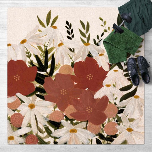 Mata korkowa - Odmiana kwiatu w kolorach różowym i białym II