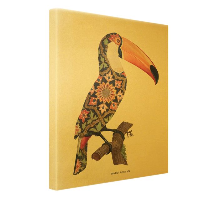 Obraz kolorowy Boho Ptak - Tukan