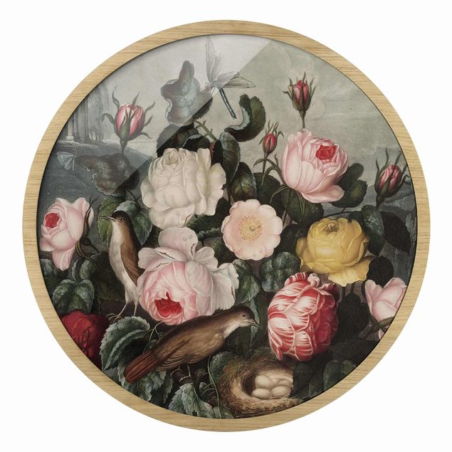 Obrazy do salonu Botany Vintage Illustration Of Roses