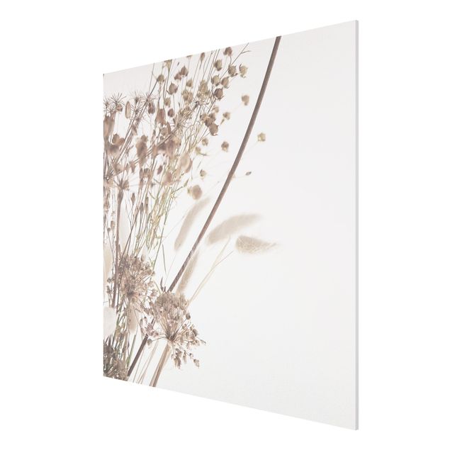 Obrazy nowoczesny Bukiet z traw ozdobnych i kwiatów
